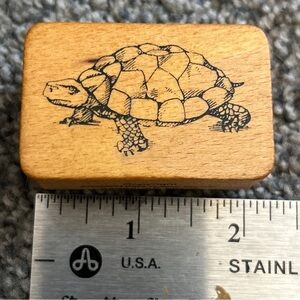 Comotion Rubber Stamps TURTLE Mounted Vintage